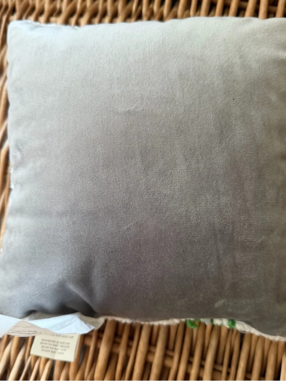 Mud Pie “looking sharp” hooked design mini accent pillow.
